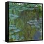 Nympheas a Giverny-waterlilies at Giverny,1918-Claude Monet-Framed Stretched Canvas