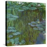 Nympheas a Giverny-waterlilies at Giverny,1918-Claude Monet-Stretched Canvas