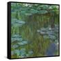 Nympheas a Giverny-waterlilies at Giverny,1918-Claude Monet-Framed Stretched Canvas