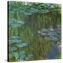 Nympheas a Giverny-waterlilies at Giverny,1918-Claude Monet-Stretched Canvas