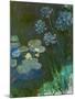 Nympheas and agapantes,1914-1917 Canvas,140 x 120 cm Inv. 5084.-Claude Monet-Mounted Premium Giclee Print