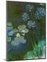 Nympheas and agapantes,1914-1917 Canvas,140 x 120 cm Inv. 5084.-Claude Monet-Mounted Giclee Print