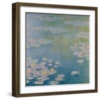 Nympheas at Giverny, 1908-Claude Monet-Framed Giclee Print