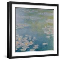 Nympheas at Giverny, 1908-Claude Monet-Framed Giclee Print