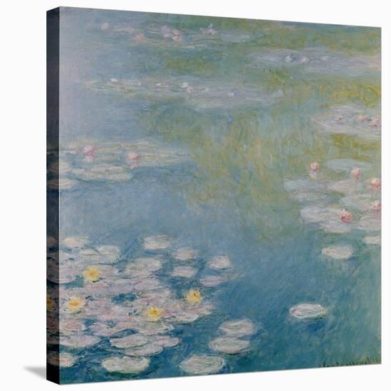 Nympheas at Giverny, 1908-Claude Monet-Stretched Canvas