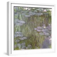 Nympheas at Giverny, 1918-Claude Monet-Framed Giclee Print