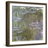 Nympheas at Giverny, 1918-Claude Monet-Framed Giclee Print