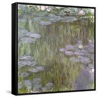 Nympheas at Giverny, 1918-Claude Monet-Framed Stretched Canvas