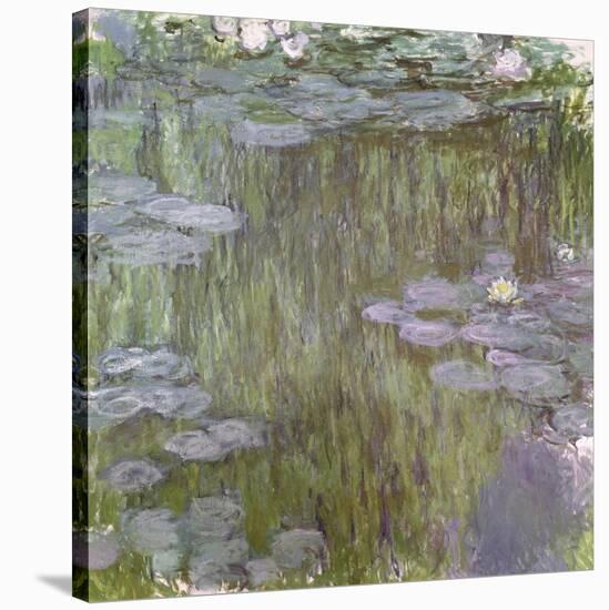 Nympheas at Giverny, 1918-Claude Monet-Stretched Canvas