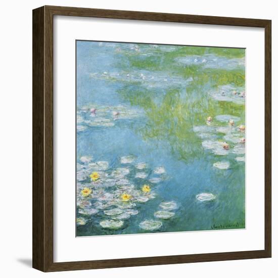 Nympheas at Giverny-Claude Monet-Framed Giclee Print