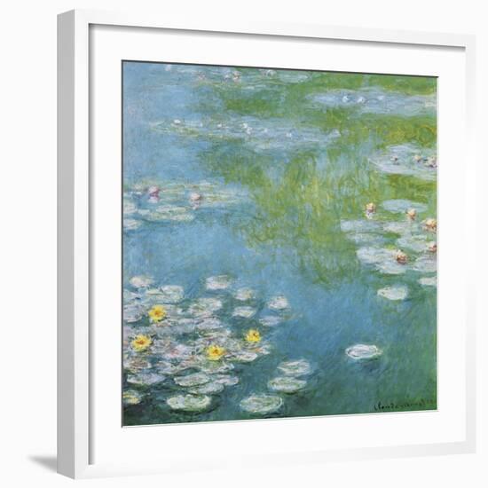 Nympheas at Giverny-Claude Monet-Framed Art Print