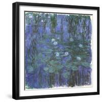 Nymphéas Bleus (Blue Water Lilies) by Claude Monet-Claude Monet-Framed Giclee Print