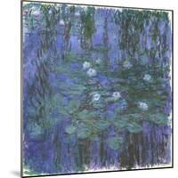 Nymphéas Bleus (Blue Water Lilies) by Claude Monet-Claude Monet-Mounted Giclee Print