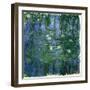 Nympheas bleus (Blue water-lilies). Oil on canvas (1916-1919) 200 x 200 cm R. F. 1981-40.-Claude Monet-Framed Giclee Print