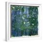 Nympheas bleus (Blue water-lilies). Oil on canvas (1916-1919) 200 x 200 cm R. F. 1981-40.-Claude Monet-Framed Giclee Print