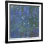 Nymphéas bleus-Claude Monet-Framed Giclee Print