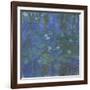 Nymphéas bleus-Claude Monet-Framed Giclee Print