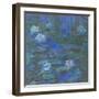 Nymphéas bleus-Claude Monet-Framed Premium Giclee Print