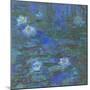 Nymphéas bleus-Claude Monet-Mounted Premium Giclee Print