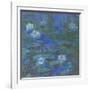 Nymphéas bleus-Claude Monet-Framed Giclee Print