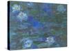 Nymphéas bleus-Claude Monet-Stretched Canvas