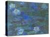 Nymphéas bleus-Claude Monet-Stretched Canvas