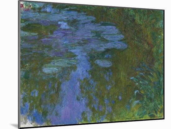 Nympheas, C. 1914-1917-Claude Monet-Mounted Giclee Print