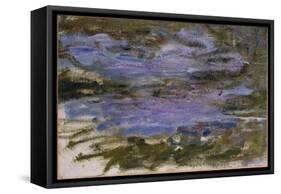 Nympheas, c.1917-18-Claude Monet-Framed Stretched Canvas