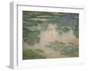 Nympheas. Canvas, 82 x 102 cm Inv. 89.-Claude Monet-Framed Giclee Print