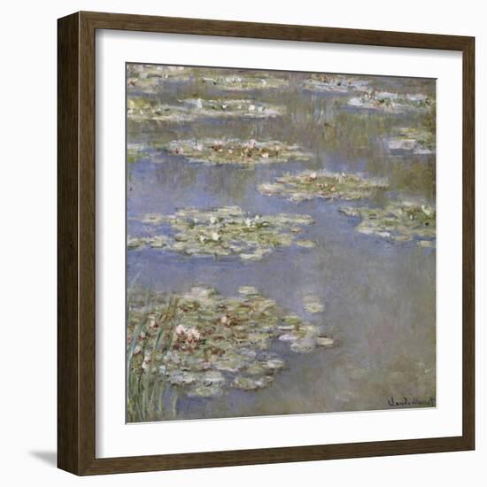 Nympheas, circa 1905-Claude Monet-Framed Giclee Print