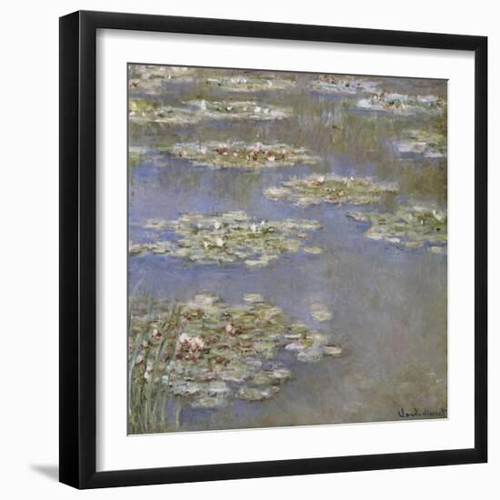 Nympheas, circa 1905-Claude Monet-Framed Giclee Print