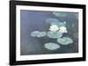 Nympheas Effet du Soir-Claude Monet-Framed Art Print