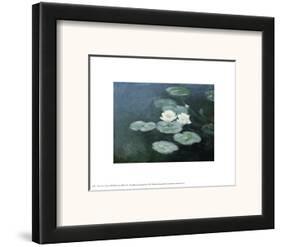 Nympheas Effet du Soir-Claude Monet-Framed Art Print