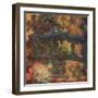 Nympheas, Japanese Bridge, 1918-26 (Oil on Canvas)-Claude Monet-Framed Giclee Print