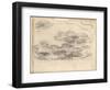 Nympheas (Pencil on Paper)-Claude Monet-Framed Giclee Print