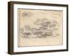 Nympheas (Pencil on Paper)-Claude Monet-Framed Giclee Print