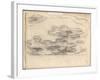 Nympheas (Pencil on Paper)-Claude Monet-Framed Giclee Print