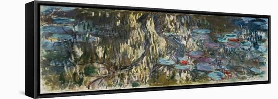 Nymphéas (Reflets De Saule), 1916-1919-Claude Monet-Framed Stretched Canvas