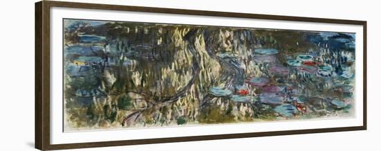 Nymphéas (Reflets De Saule), 1916-1919-Claude Monet-Framed Giclee Print