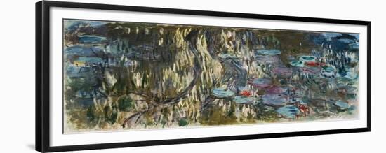 Nymphéas (Reflets De Saule), 1916-1919-Claude Monet-Framed Giclee Print