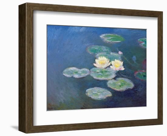 Nympheas: Sun Effects-Claude Monet-Framed Giclee Print