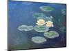 Nympheas: Sun Effects-Claude Monet-Mounted Giclee Print