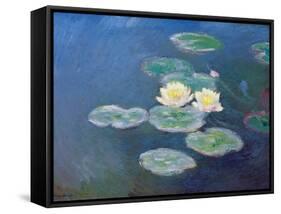 Nympheas: Sun Effects-Claude Monet-Framed Stretched Canvas