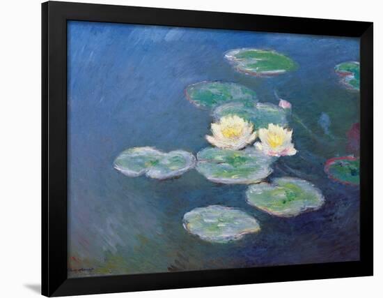 Nympheas: Sun Effects-Claude Monet-Framed Giclee Print