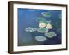 Nympheas: Sun Effects-Claude Monet-Framed Premium Giclee Print