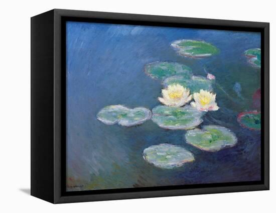 Nympheas: Sun Effects-Claude Monet-Framed Stretched Canvas