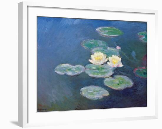 Nympheas: Sun Effects-Claude Monet-Framed Giclee Print