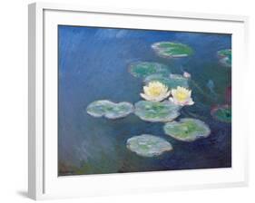 Nympheas: Sun Effects-Claude Monet-Framed Giclee Print