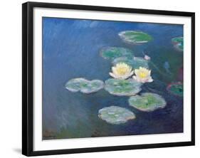 Nympheas: Sun Effects-Claude Monet-Framed Giclee Print