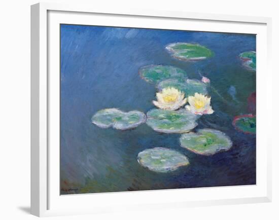 Nympheas: Sun Effects-Claude Monet-Framed Giclee Print